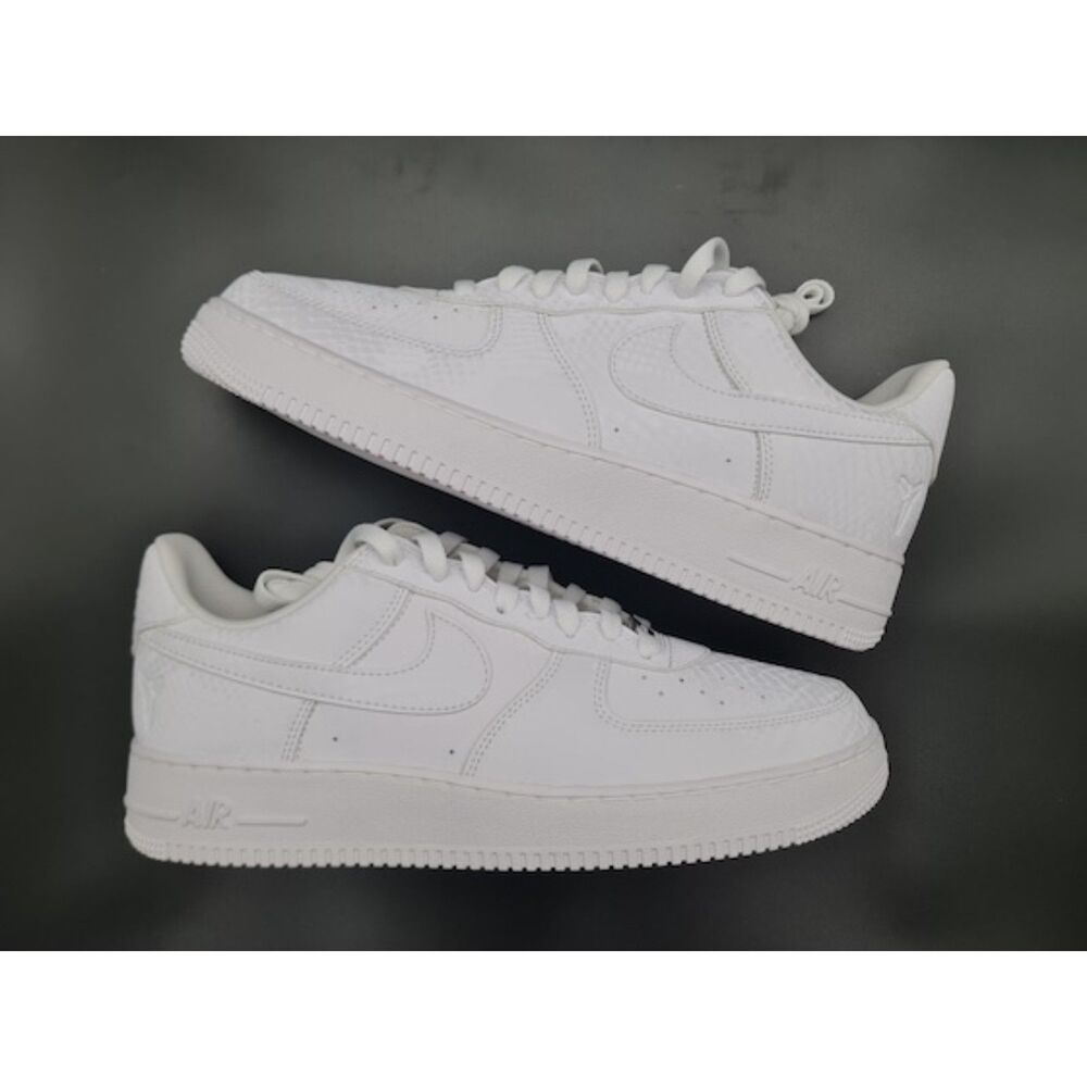 Nike Air Force 1 Low Kobe Bryant Forever White. SIZE 9 - IB0018-100